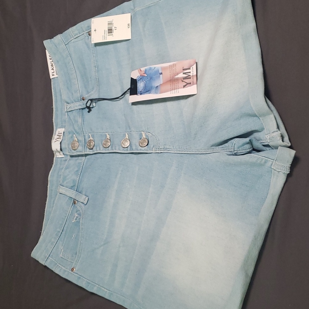 YMI high-waisted jean shorts